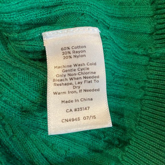 💚Emerald Green Talbots Turtleneck💚 - Picture 6 of 7